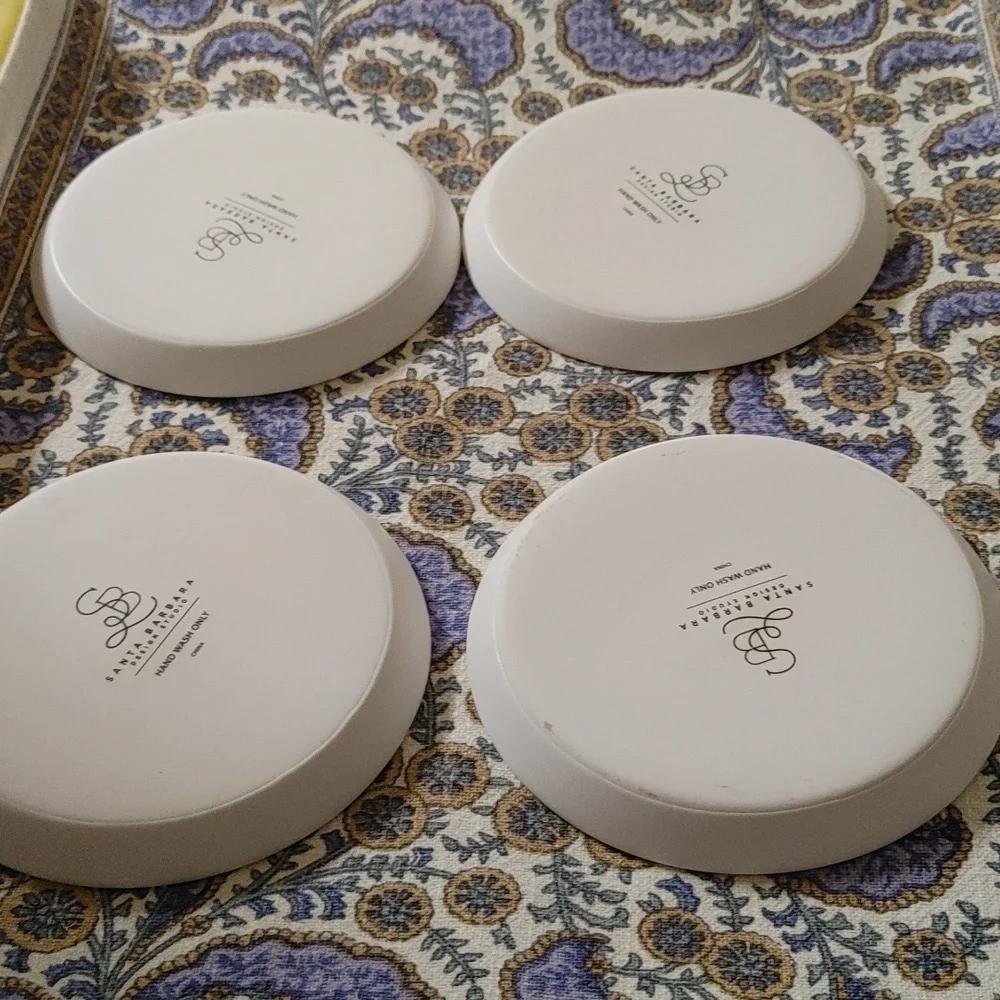 NIB Santa Barbara Design Studio 4 Luncheon Plates w Description